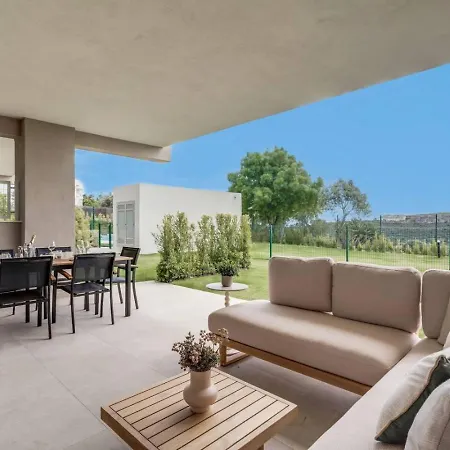 Lägenhet 2br Sunny Golf Apt. Tuin Met Golfbaan Uitzicht